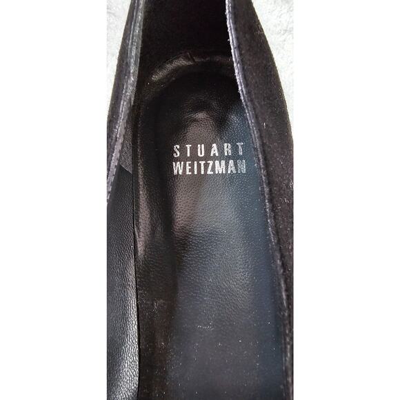 NEW Circa Joan & David Sz 8 Black Suede Leather Kitten Heel Pumps Tassels WITCH - Picture 6 of 6